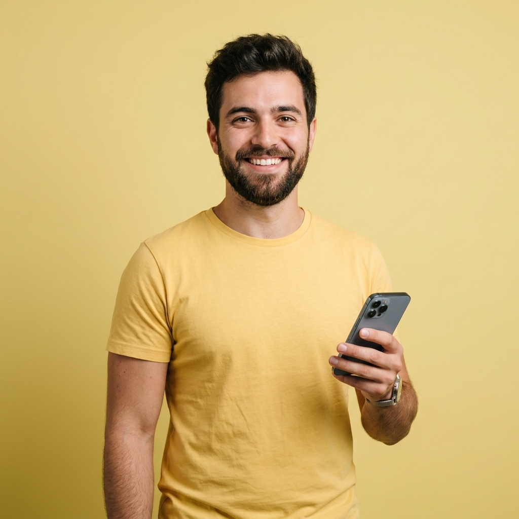 Creator smiling